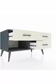 Commode Hyperion 3 tiroirs Anthracite-Anthracite/Pierre de lune