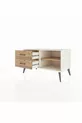 Commode Hyperion à une étagère et 2 tiroirs Pierre de lune-Pin