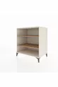 Commode Kronos 2 étagères Pierre de Lune-Pin