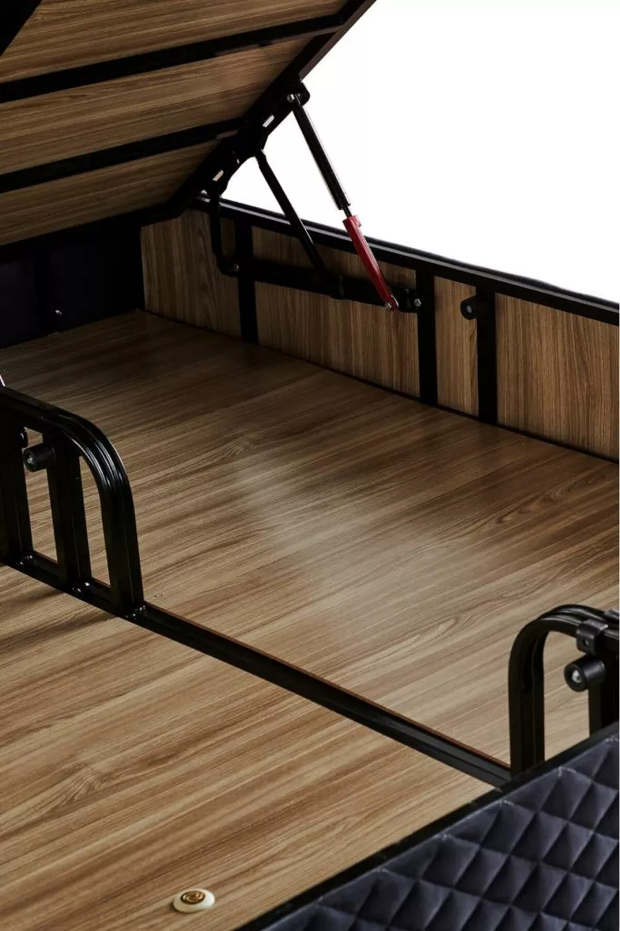 Ensemble Lit Hades avec Sommier et Tête de Lit Double Pack Matelas à Ressorts Luxe Sommier et Tête de Lit Gris Foncé