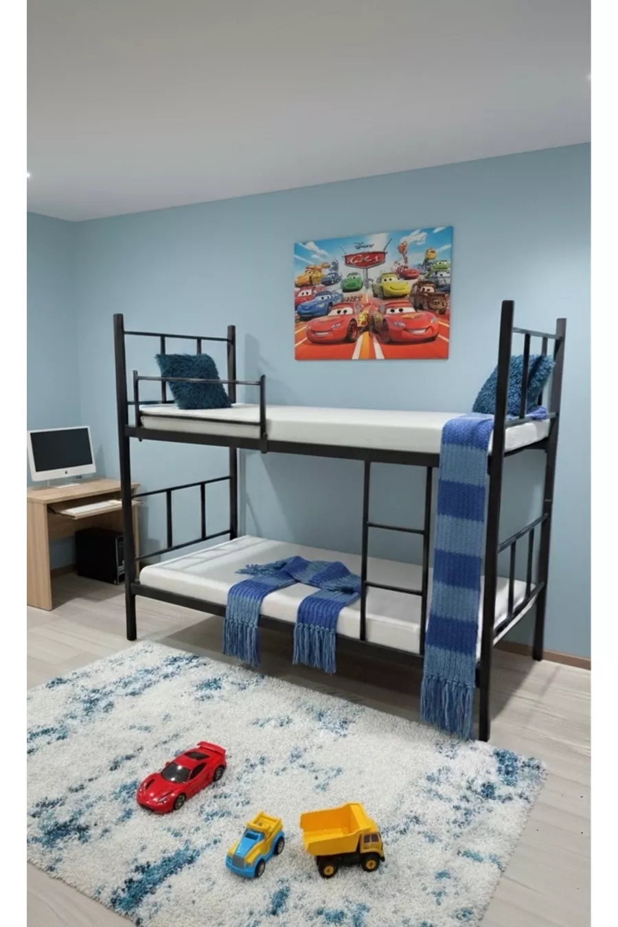 Modern Etagenbett, Sonnen-Etagenbett, Metall-Etagenbett, Abnehmbar, Cm Schwarzes Etagenbett