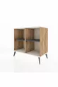 Hyperion Kommode 2 Regale Kiefer-Marmor/Anthrazit