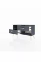 Commode Arges à une étagère et 2 tiroirs Anthracite-Anthracite