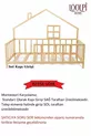– Lit Montessori Unisexe pour Bébé et Enfant en Bois Naturel