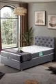 Ensemble de lit Comfort avec sommier et tête de lit simple Eylül, gris