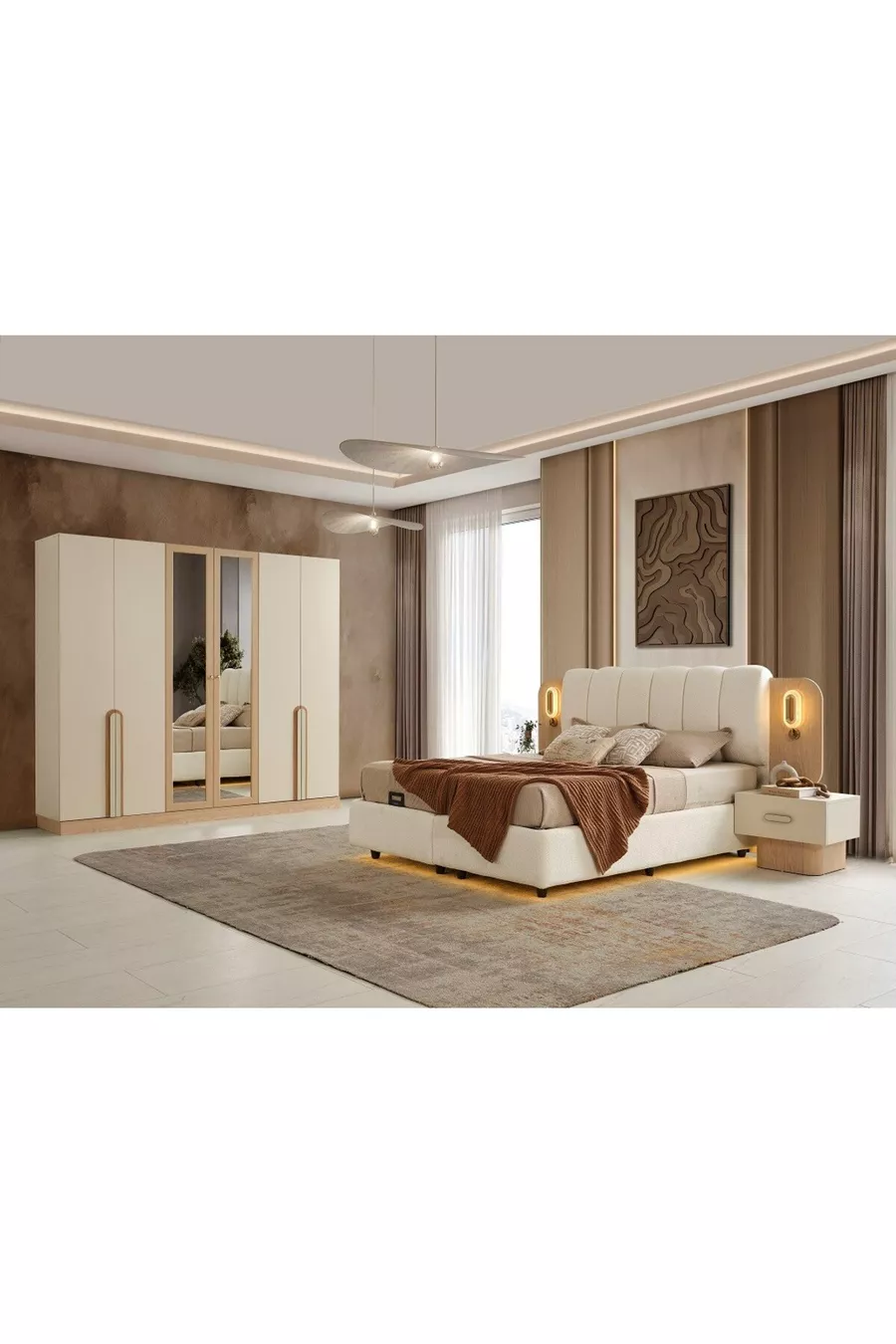 غرفة نوم جول مع خشب MDF