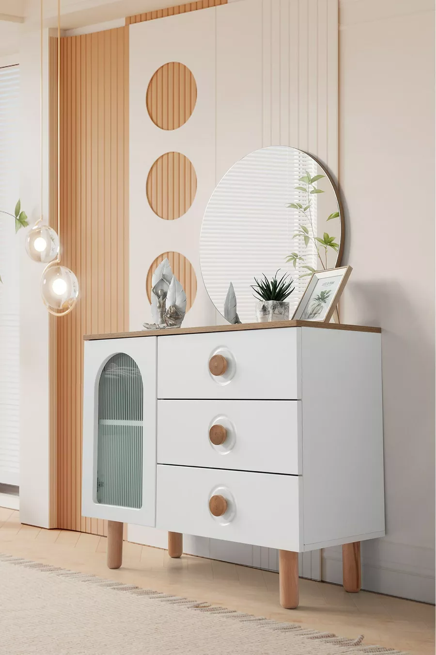 ENSEMBLE DE CHAMBRE À COUCHER MDF ALYA BAZALI