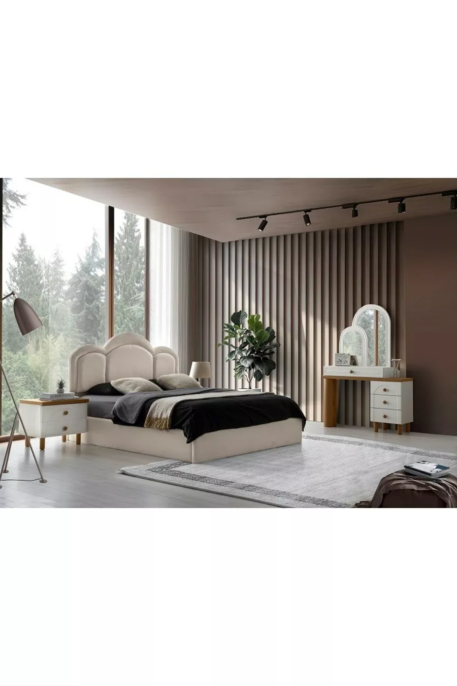 Camera da letto con struttura in MDF Olimpos
