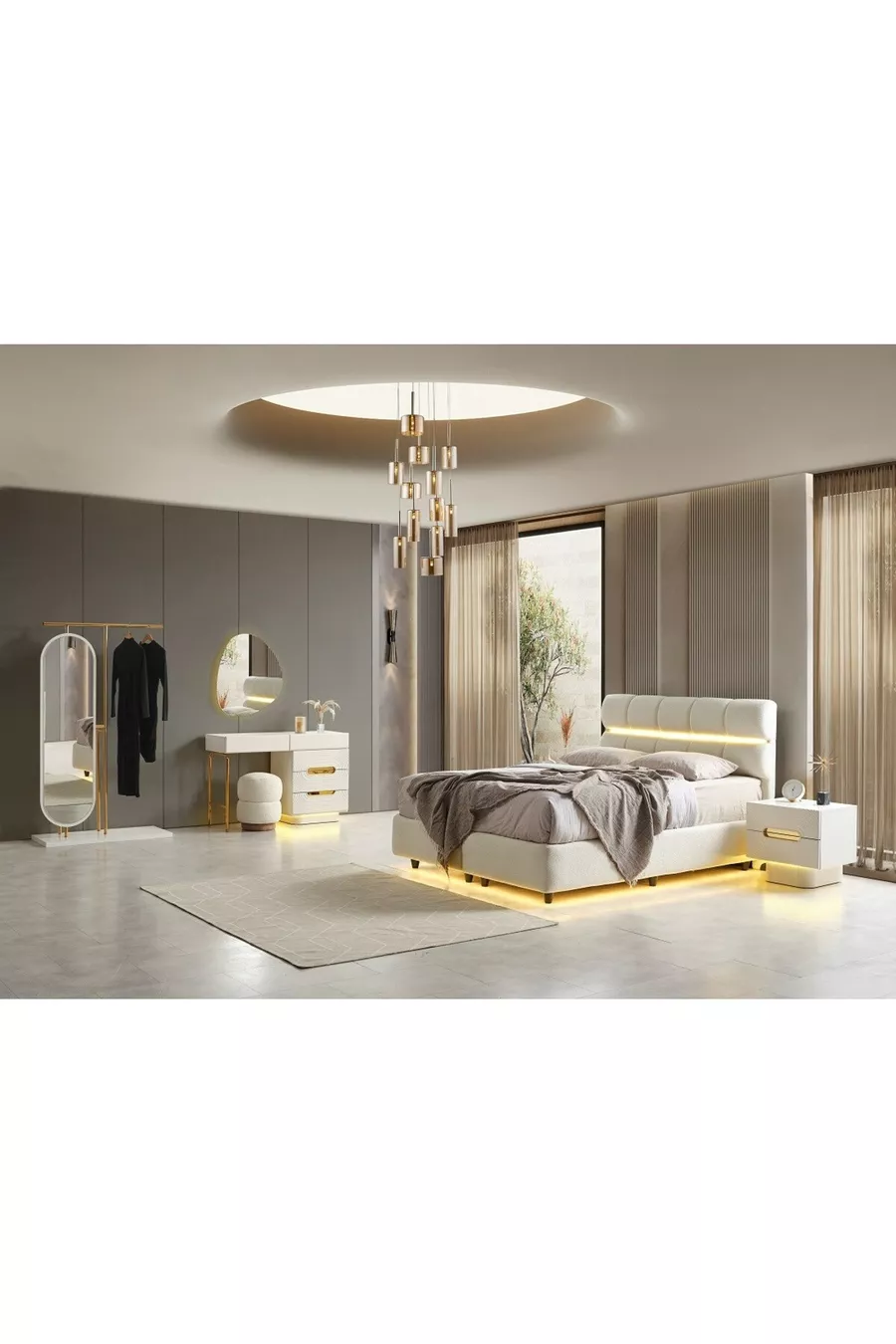 CAMERA DA LETTO BASEL IN MDF