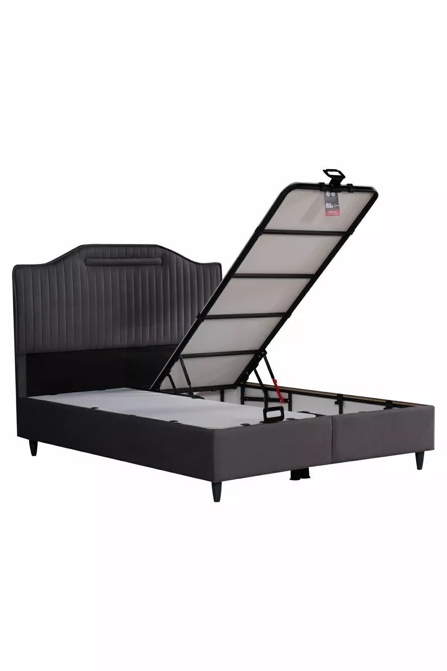 Royal Lux Bed Base with Storage Headboard Set ANTHRACITE (BED NOT INCLUDED)