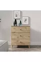 Commode Gardenia à 3 tiroirs en chêne - MDF de première qualité