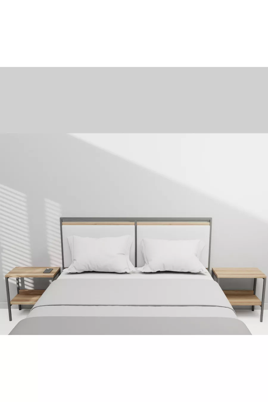 Ensemble de meubles d'hôtel Modulago Maxi Anthracite Noyer