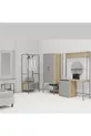 Ensemble de meubles d'hôtel Modulago Maxi Anthracite Noyer