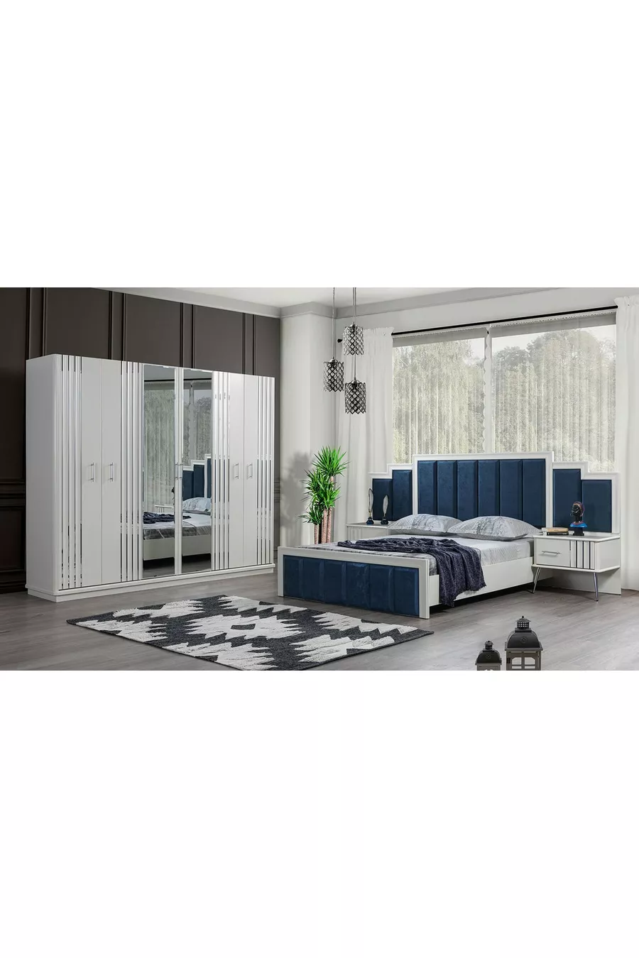 Erva MDF-Based Bedroom Set