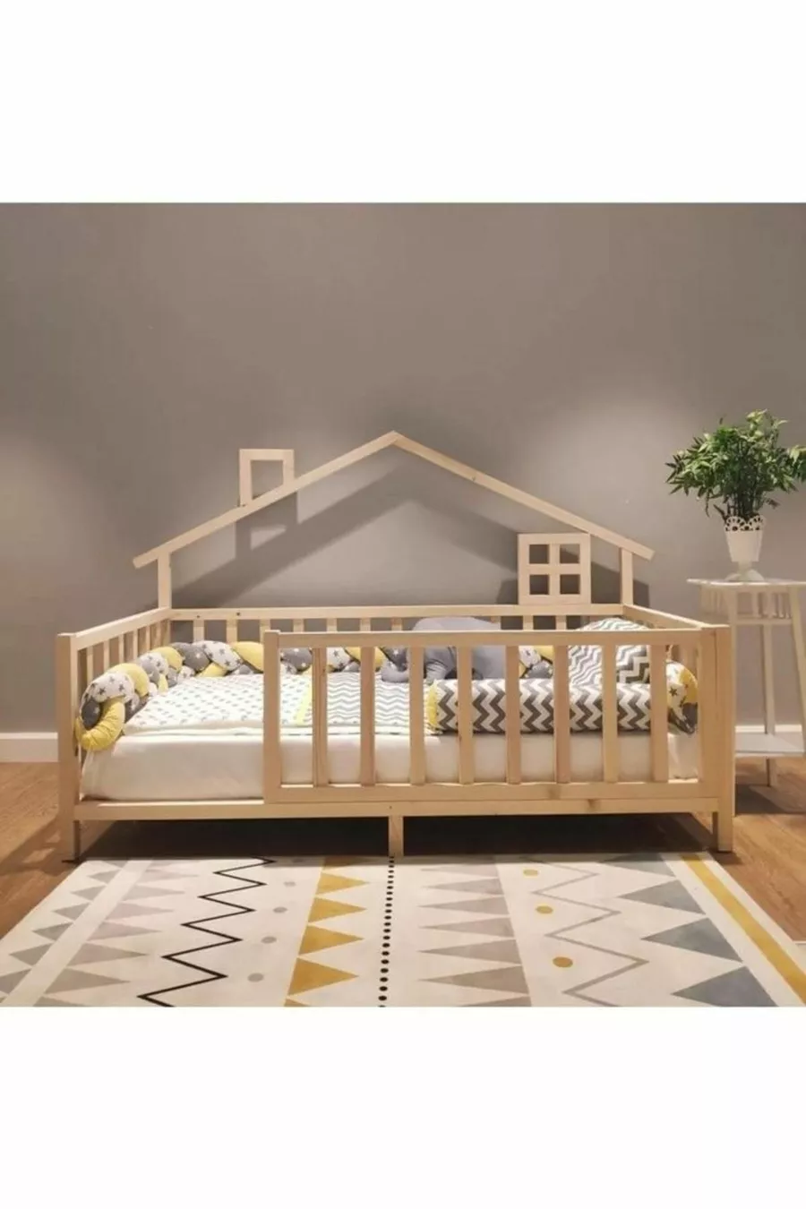 Кровать для младенцев и детей Montessori из натуральных материалов