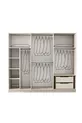 Chambre à coucher Marsilya en MDF avec sommier et banc