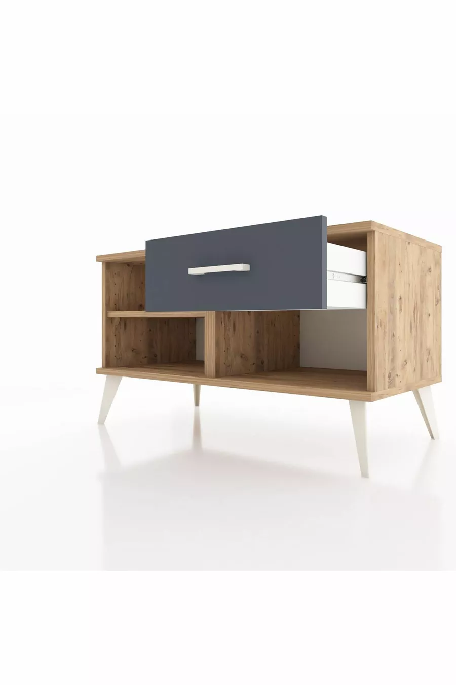 Hyperion Dressoir Enkel Rek Enkel Lade Den-Hout/Antraciet