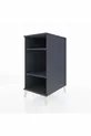 Kronos Nightstand 2-Shelf Anthracite-Anthracite