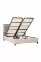 Bamboo Sleepy Bettgestell mit Stauraum und Kopfteil Set Beige (BETT NICHT INKLUSIVE)