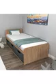 Кровать Akser Atlantic Pine Anthracite – Подходит для односпальной кровати, молодежная кровать с шкафом