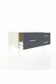 Commode Kronos 3 tiroirs Pierre de lune/Pierre de lune/Anthracite