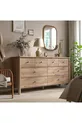 Commode à 8 tiroirs, gris-brun, cm