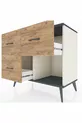 Hyperion Dresser 3 Drawers Moonstone-Anthracite/Pine