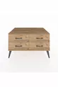 Commode Kronos 4 étagères Pierre de Lune-Pin