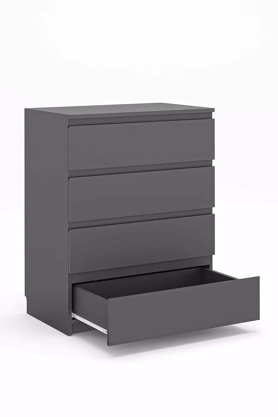 Derinkuyu 4-Schubladen-Kommode Schlafzimmer Babyzimmer Jugendzimmer Anthrazit