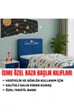 Persoonlijke bedbasis hoofddekkap met opdruk, eenpersoonshoes, cadeau