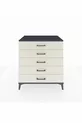 Commode Kronos 5 tiroirs Anthracite-Pierre de lune