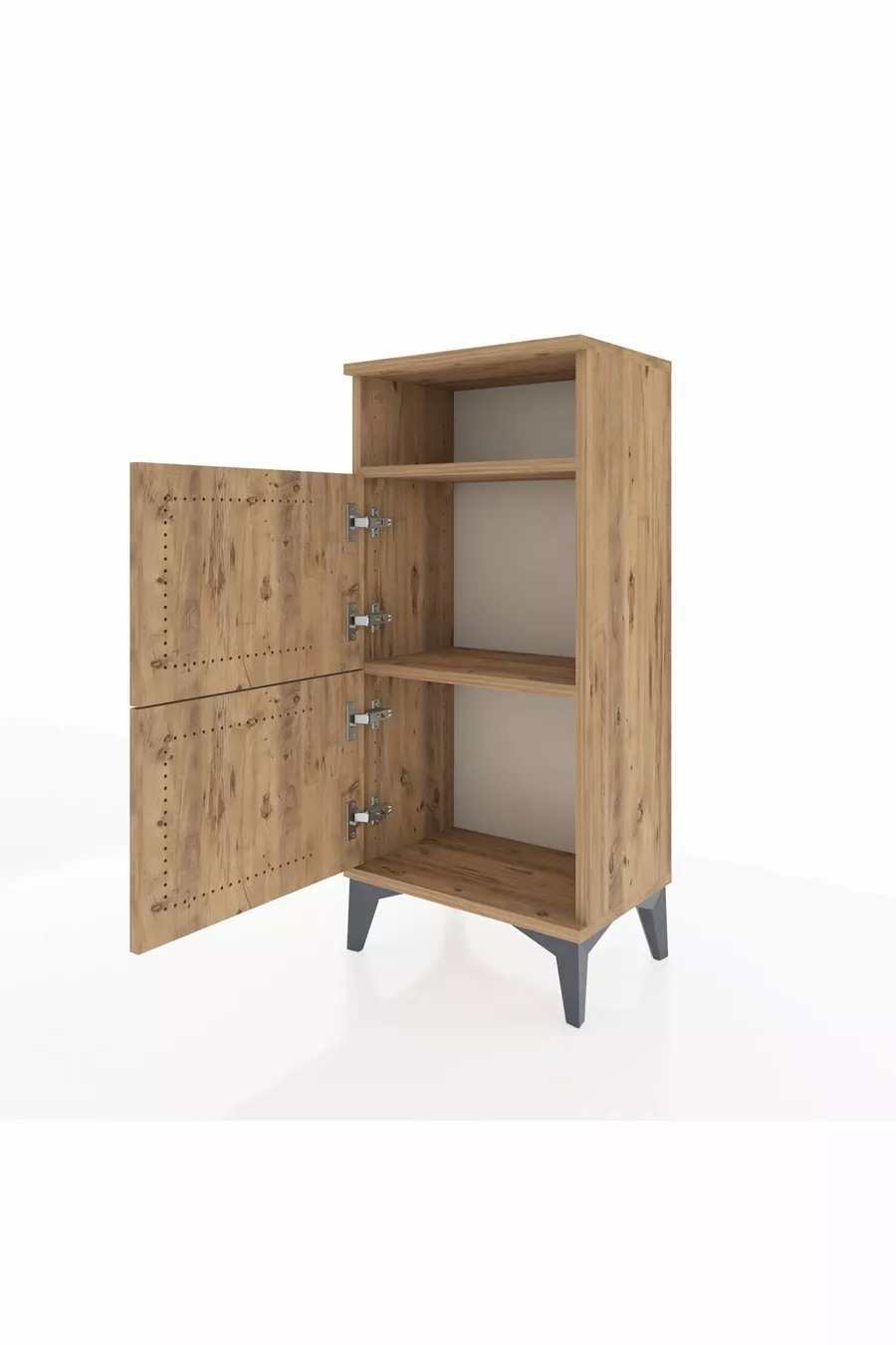 Arges Commode Single Shelf 2-Door Pine-Pine