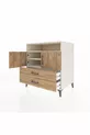 Kronos Dresser 3 Shelves 2 Drawers 2 Doors Moonstone-Pine