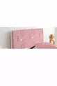Housse de Tête de Lit Base Chambre d'Adolescent Rose Poussiéreux Motifs Géométriques