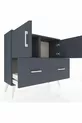 Arges Kast 2 Planken 2 Lade 2 Deuren Antraciet-Antraciet