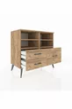 Commode Hyperion 4 étagères 3 tiroirs Pin-Pin