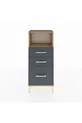Arges Commode Single Shelf 3 Drawers Pine-Anthracite