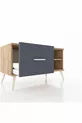 Hyperion Dresser Single Shelf Single Drawer Pine-Pine/Anthracite