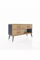 Arges Dresser 3 Drawers Anthracite-Pine
