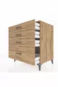 Kronos Kommode mit 4 Schubladen Kiefer-Kiefer