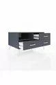 Commode Kronos à une étagère et trois tiroirs Anthracite-Anthracite
