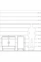 Kronos Dressoir 2 Planken 1 Lade 2 Deuren Den-Hout & Marmer