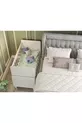 Culla con cassetto * Altalena per neonato con letto regalo, fissa e oscillante