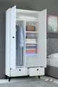 3Atlanta 2-Drawer 2-Door Wardrobe