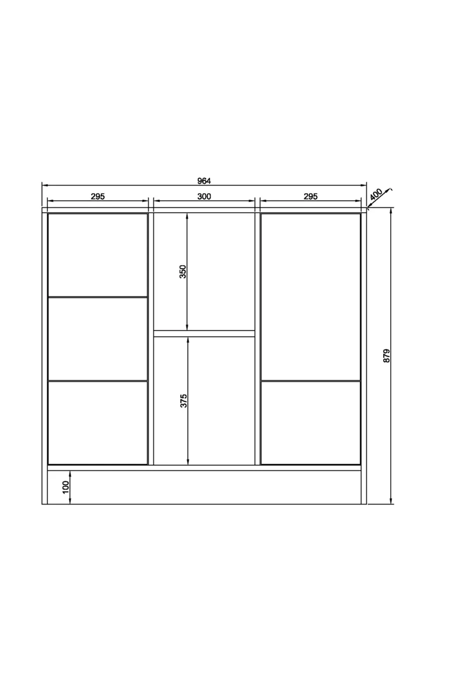 Elif Modern 2-Door 4-Drawer Dresser