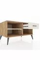 Commode Kronos à une étagère et un tiroir, en pin-pierre d'orme