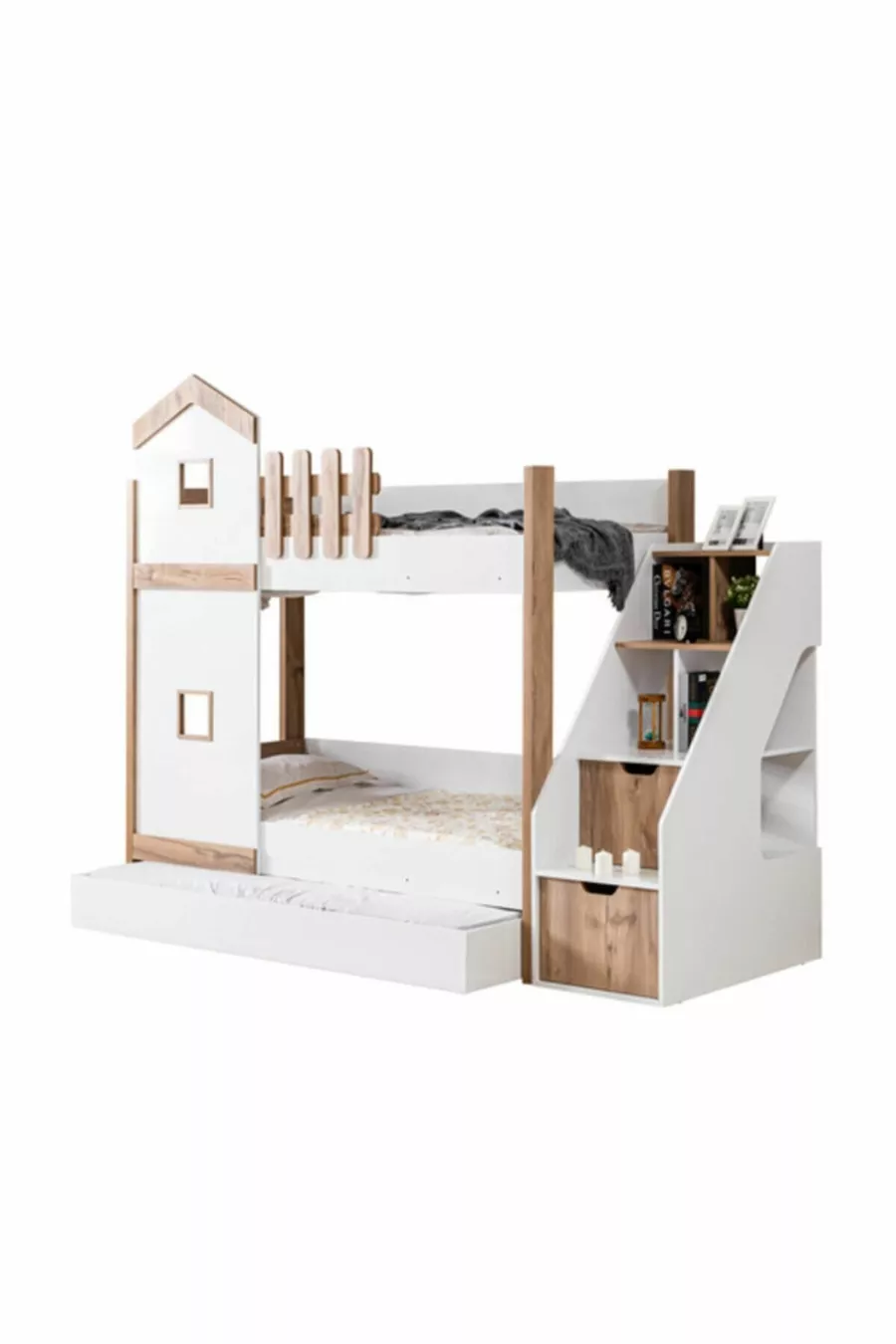 Etagenbett, Eiffel Etagenbett mit 2 Komfortmatratzen