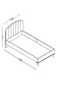 Chambre d'enfant Sofia (Armoire 3 portes + Lit simple + Bureau)