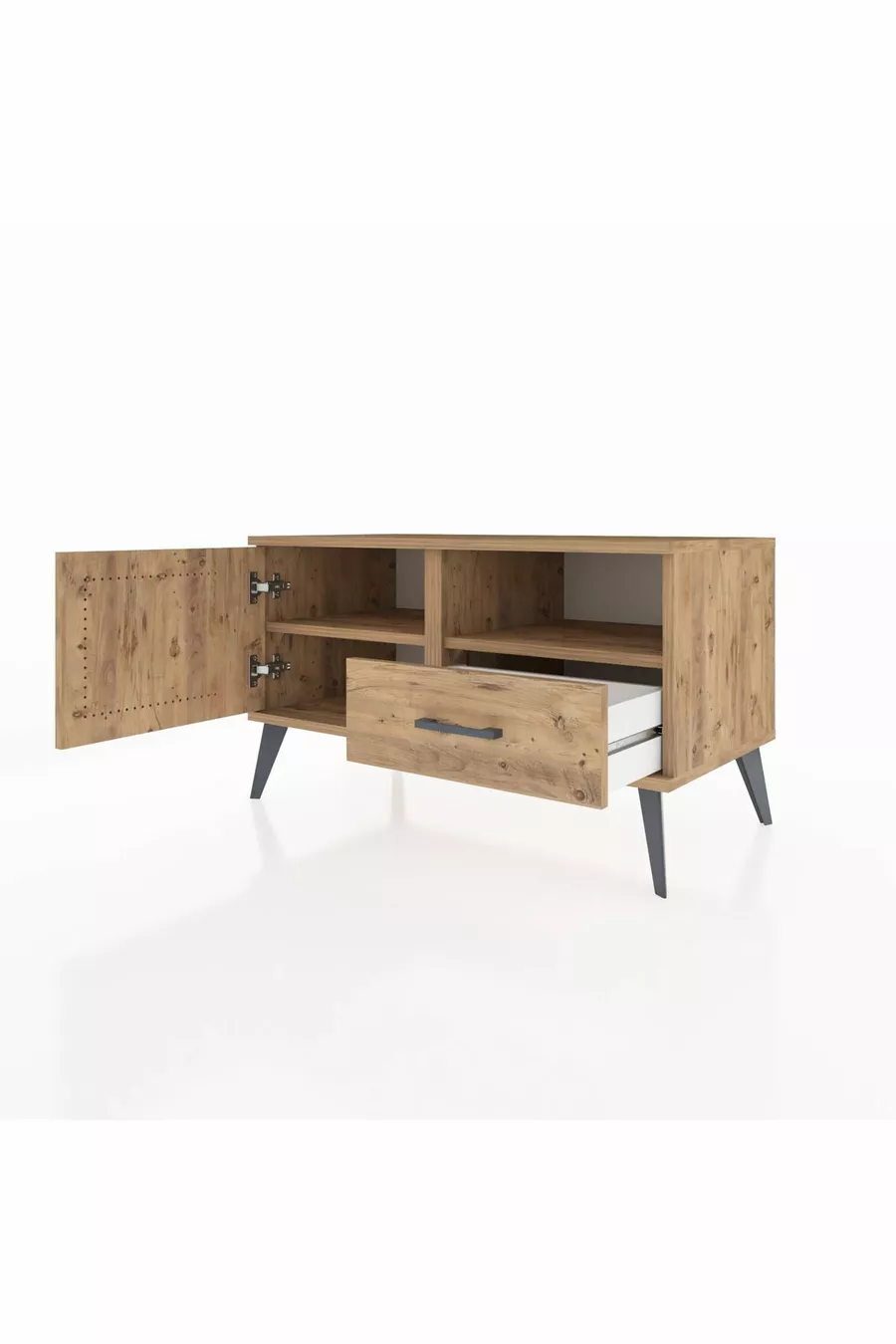 Hyperion Dressoir 2 Planken Met 1 Lade En 1 Deurtje Den-Hout