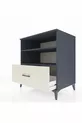 Commode Kronos avec 2 étagères et 1 tiroir Anthracite-Pierre de lune